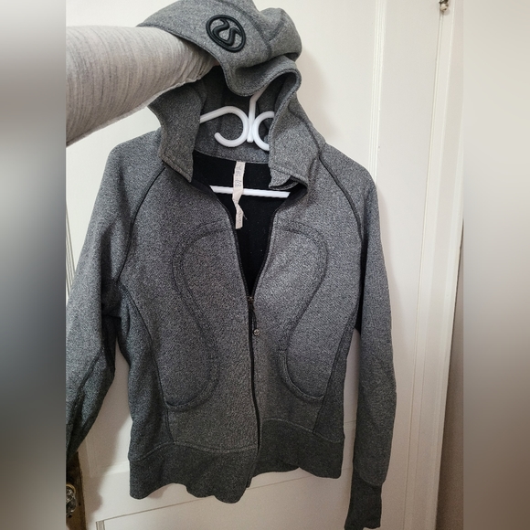 Lululemon Grey Scuba Sweater, Size 10 - Picture 2 of 8